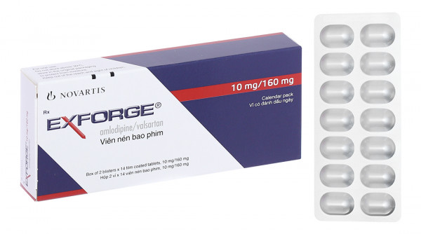 Exforge 10mg/160mg Novartis (H 2* 14 viên)