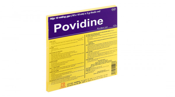 Gạc Povidine iodine 10% (H 10 miếng)