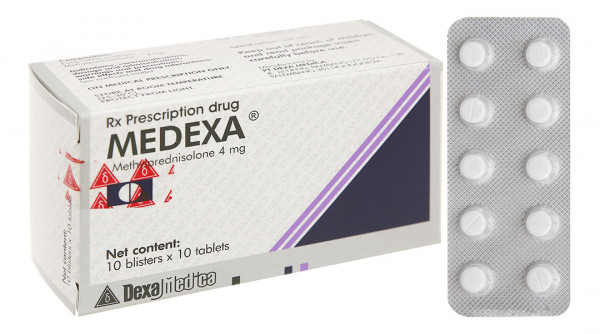 Medexa 4mg (Hộp 10 vỉ x 10 viên)