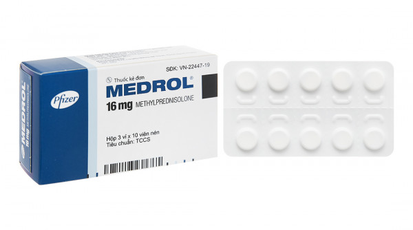 Medrol 16mg Pfizer ( H 3*10 viên )