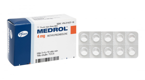 Medrol 4mg Pfizer ( H 3*10 viên )