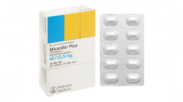 Micardis Plus 40/12.5mg Boehringer (H 3*10 viên)