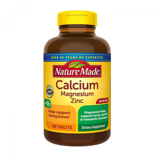 Naturemade Calcium Magnesium Zinc with D3 (Chai 300 viên)