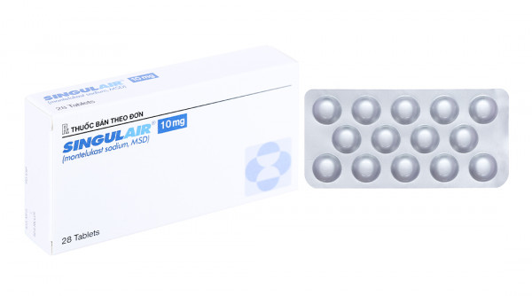 Singulair 10mg MSD ( H 2 vỉ * 14 viên)