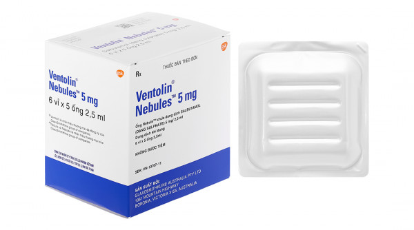 Ventolin Nebules 5mg GSK ( H 6 vỉ x 5 ống )