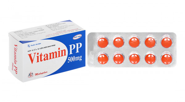 Vitamin PP Mekophar 500mg (10 vỉ x 10 viên)