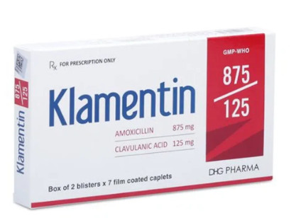 Klamentin 1g Hậu Giang ( H 2*7 viên )