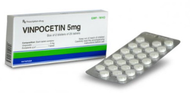 Vinpocetin 5mg (Hộp 2 vỉ x 25 viên)