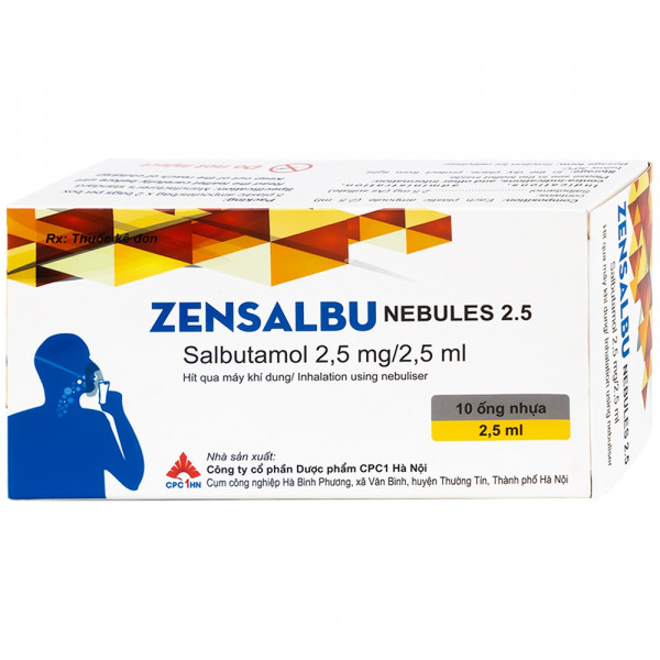 Zensabu nebules 2,5mg/2,5ml (H 10 ống)