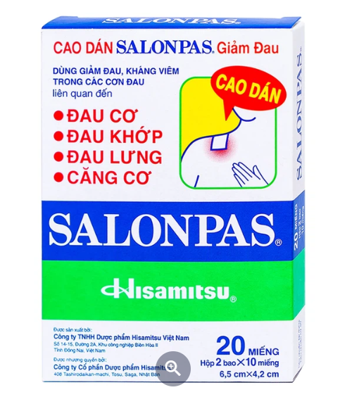Salonpas (H 40 miếng * 5 hộp con)