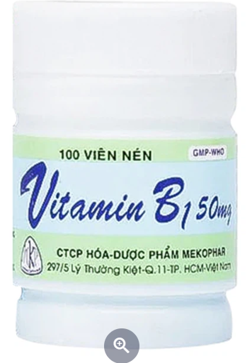 Vitamin B1 50mg Mekophar (Lọ 100v)
