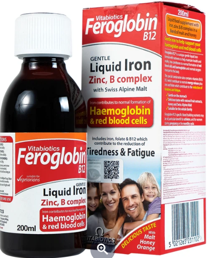 VITABIOTICS Feroglobin Siro (chai 200ml)