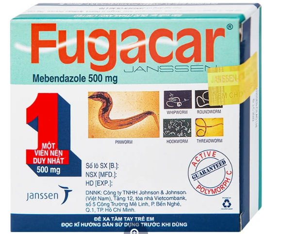 Fugacar (Choco) 500Mg (1 vỉ x 1 viên)