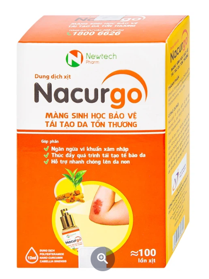 Nacurgo xịt (Chai 100 liều)