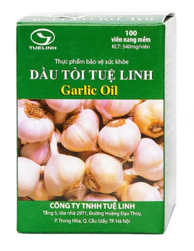 Dầu Tỏi Tuệ Linh Garlic Oil (lọ 100 viên)