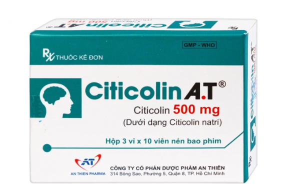 Citicolin A.T 500mg An Thiên ( H3 vỉ * 10 viên )