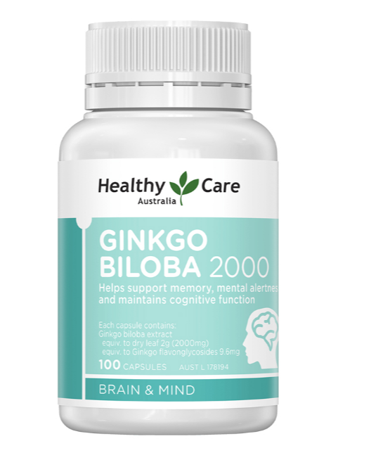 Gingko biloba 2000mg healthy care