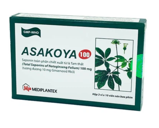 Asakoya 100mg (3 vỉ x 10 viên)