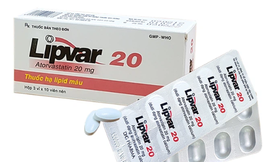 Lipvar 20 DHG(3 vỉ x 10 viên)