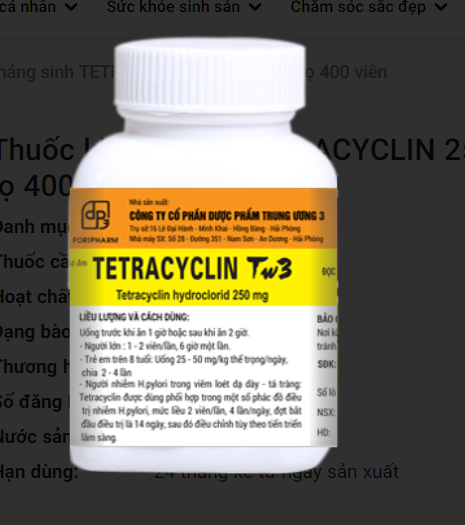 Tetracylin TW3 (Lọ 400v)