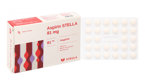 Aspirin Stella 81mg (H 2*28 viên)