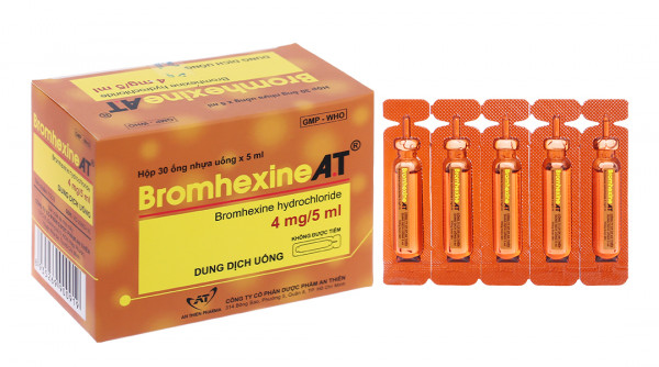 Bromhexine A.T 4mg/5ml An Thiên (Hộp 6*5 ống)