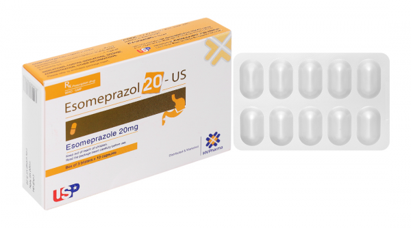 Esomeprazol 20 - US capsules USP (H 3*10 viên)