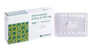 Viên nhai Albendazol Stella 400mg trị giun sán (1 vỉ x 1 viên)