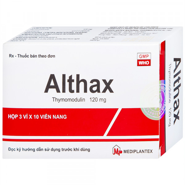 Thuốc Althax 120mg Mediplantex tác dụng điều hòa miễn dịch (3 vỉ x 10 viên)
