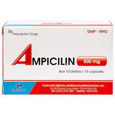 Ampicilin 500mg Thephaco điều trị các chứng nhiễm khuẩn (10 vỉ x 10 viên)