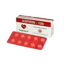 Aspirin 100mg Traphaco điều trị dự phòng nhồi máu cơ tim (Hộp 3 vỉ x 10 viên)