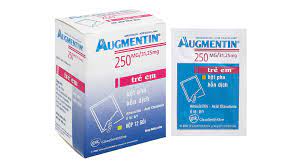 Augmentin 250mg/31.25mg trị nhiễm khuẩn (hộp 12 gói)