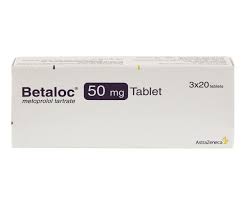 Betaloc 50mg Tablet AstraZeneca (3 vỉ x 20 viên)