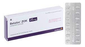 Betaloc ZOK 25mg AstraZeneca (1 vỉ x 14 viên)