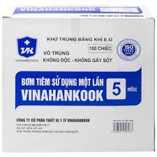 Bơm tiêm 5ml Vinahankook (Hộp 100 cái)