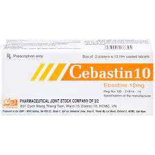 Thuốc Cebastin 10mg Dược phẩm 3/2 (3 vỉ x 10 viên)