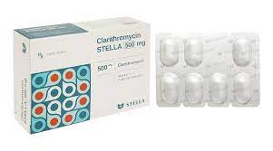 Clarithromycin 500mg Stella (4 vỉ x 7 viên)