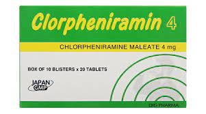Clorpheniramin 4 DHG Pharma (10 vỉ x 20 viên)