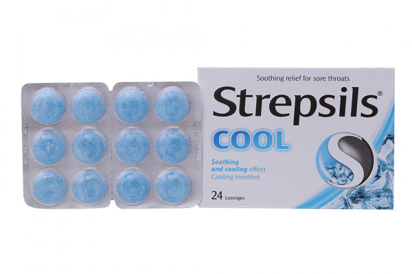 Strepsils cool (Hộp 2*12 viên)