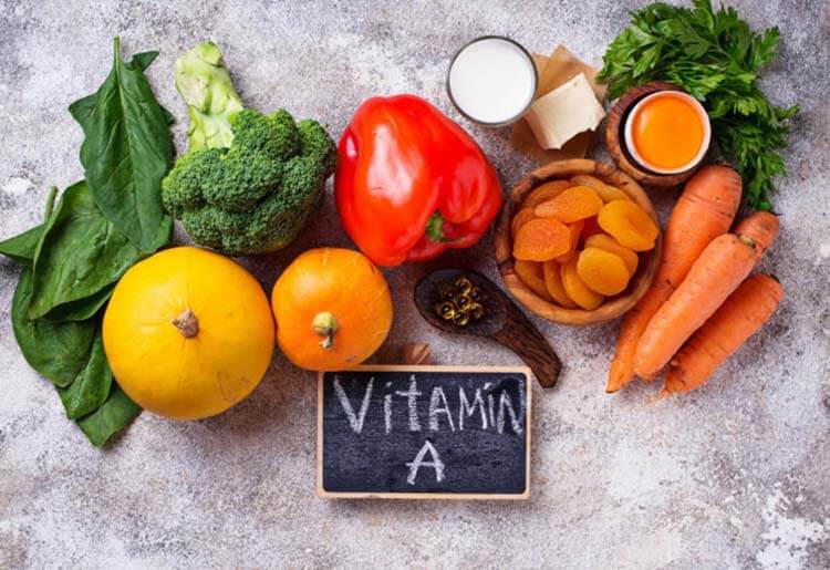vitamin A co trong thuc pham nao